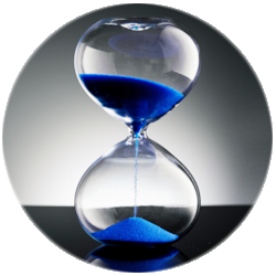 Immagine di una clessidra.